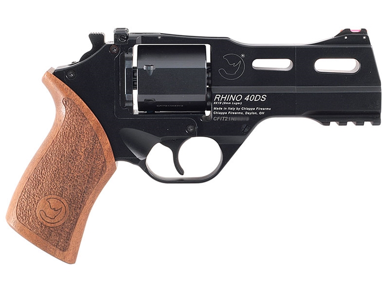 Chiappa Rhino 40DS 9mm 4' 6rd Revolver, Black