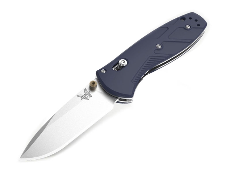 Benchmade Mini Barrage 2.91' AXIS Assisted Folding Knife, Blue Canyon Richlite