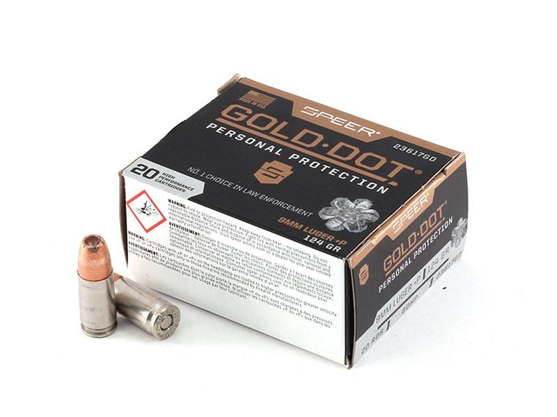 Speer Gold Dot 9mm +P 124gr 20rd
