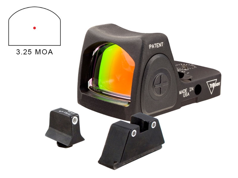 Trijicon Dual Defense Kit, RMR Type 2 with Bright & Tough Night Sight Suppressor Set Glock