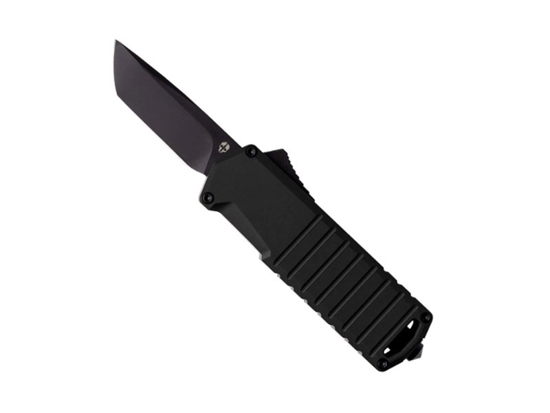 Tekto A2 Badger 1.85' OTF Knife, Black Aluminum