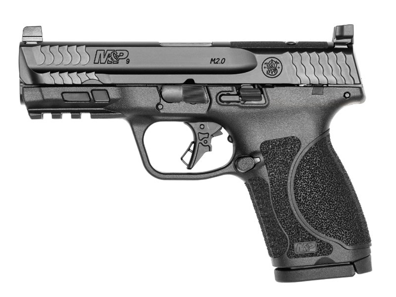 S&W M&P 9 2.0 Compact OR 9mm 4' 15rd Pistol, Black