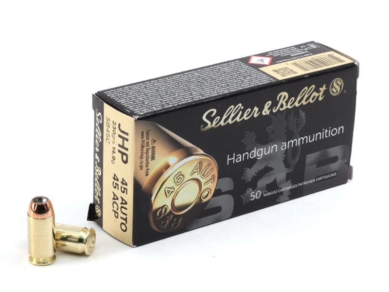 Sellier & Bellot .45ACP Auto 230gr JHP 50rd
