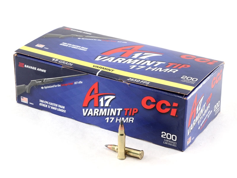 Federal CCI 17 HMR A17 17gr Varmint Tip 200rd