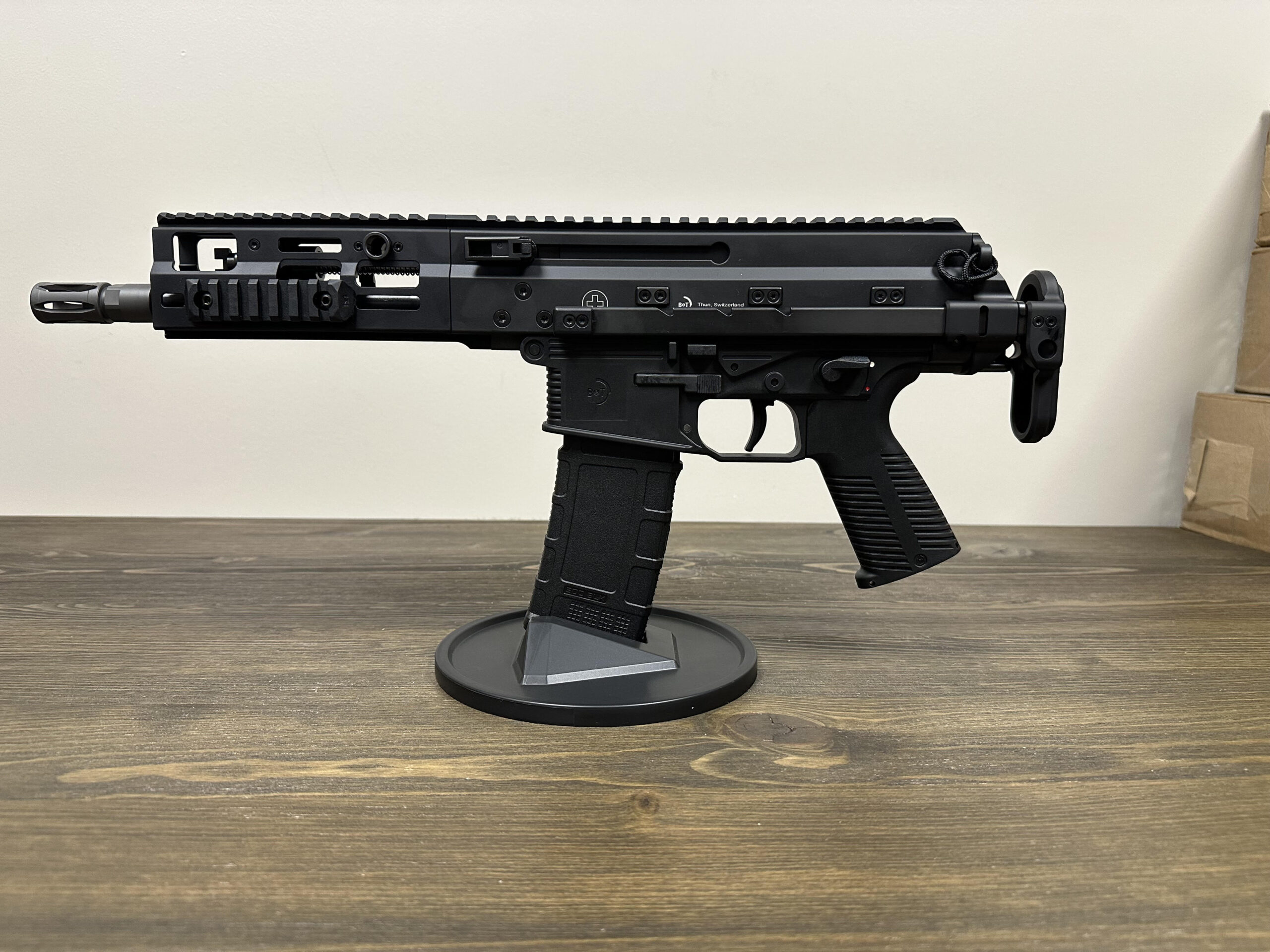 B&T APC300 PRO PDW Factory SBR with Gen 3 TELE Stock & Full Length KSK Handguard – Black