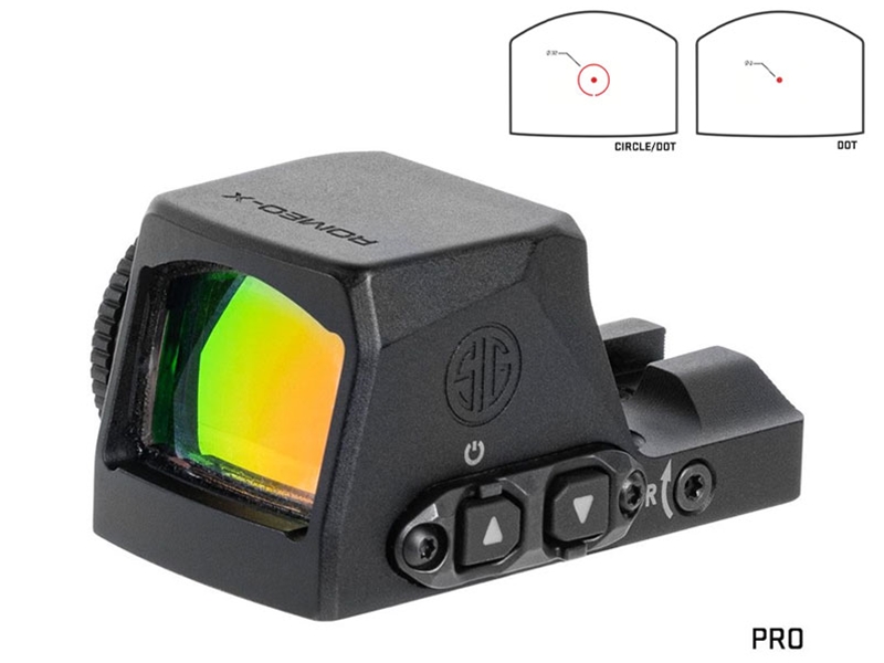 Sig Sauer Romeo-X Pro 2 MOA Circle Dot Red Dot Sight, Black