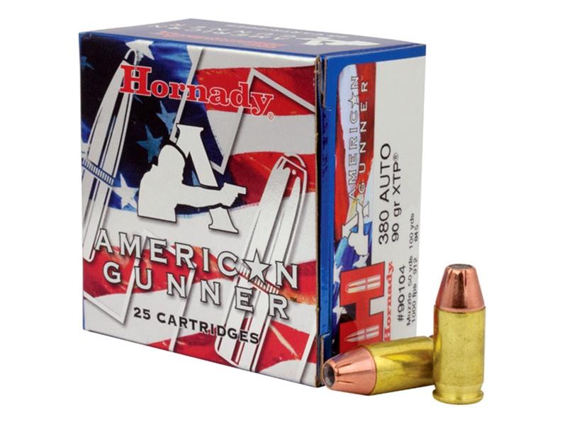 Hornady American Gunner .380ACP 90gr XTP 25rd