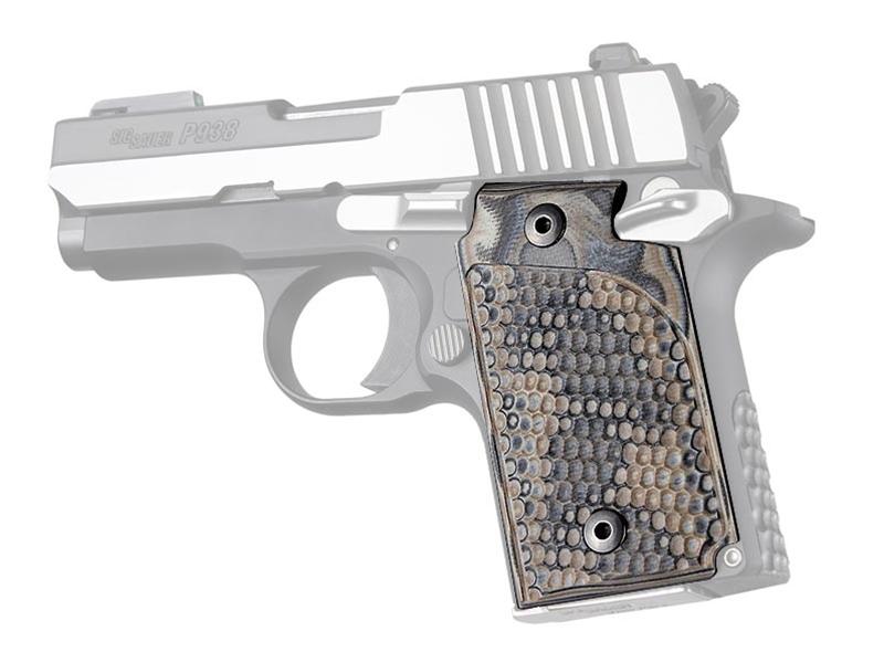 Hogue Sig P938 Ambi Piranha Grip G-Mascus G10