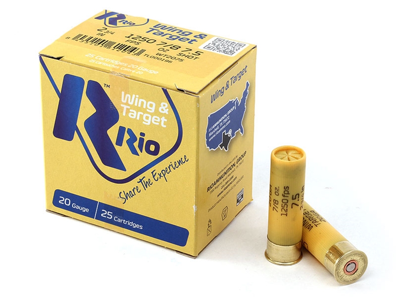 Rio Wing & Target 20GA 2.75' 7/8oz 7.5 Shot 25rd