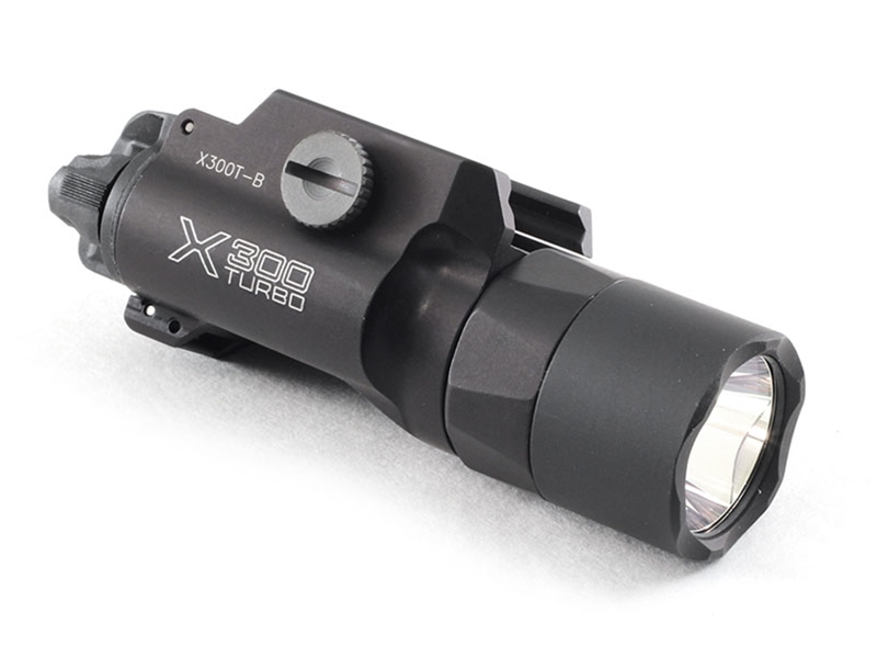 SureFire X300T-B Turbo Thumbscrew Weaponlight, Black