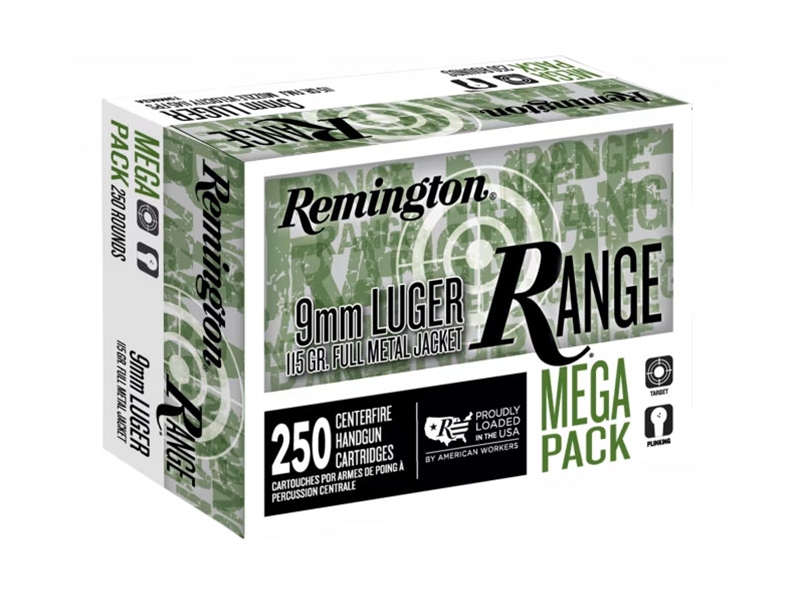 Remington Range 9mm 115gr FMJ 250rd