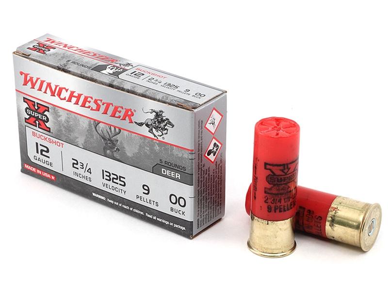 Winchester Super-X 12GA 2.75' 9 Shot 00 Buck 5rd