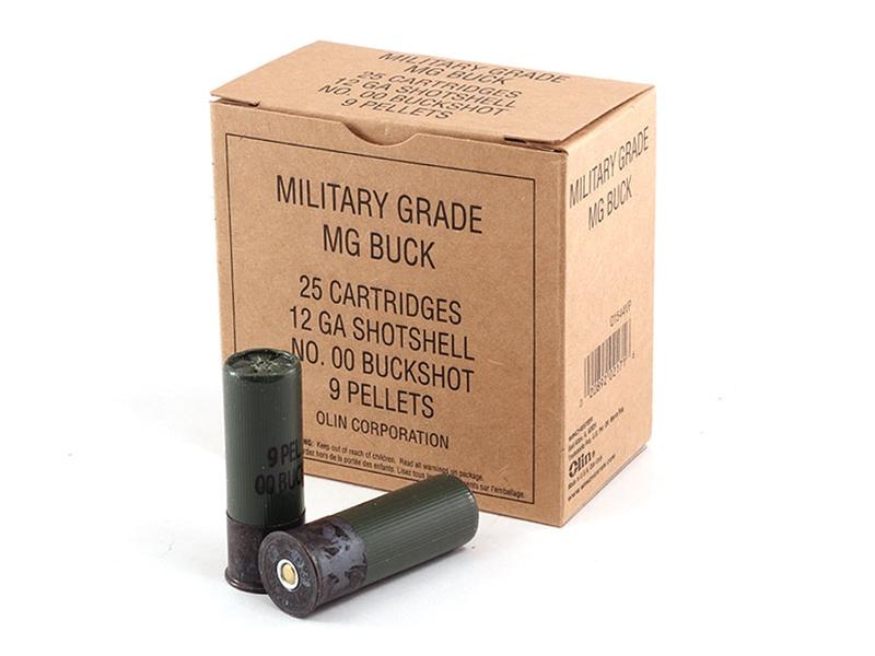 Winchester Military Grade 12ga 2.75' 00 Buckshot 25rd