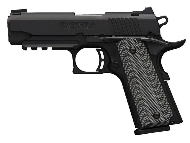 Browning Black Label 1911-380 PRO w/ Rail & NS .380 3.625'