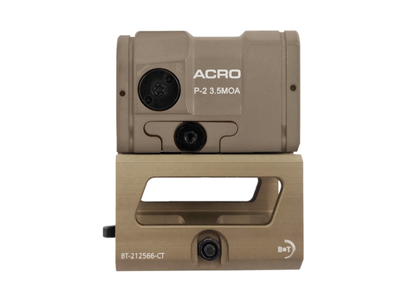 Aimpoint ACRO P-2 3.5 MOA Red Dot, FDE w/ B&T 39mm Skeleton QD Mount