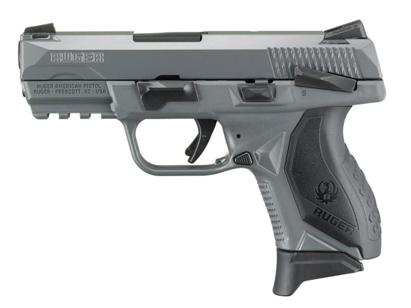 Ruger American Compact 9mm 3.55' Pistol w/ Manual Safety Gray