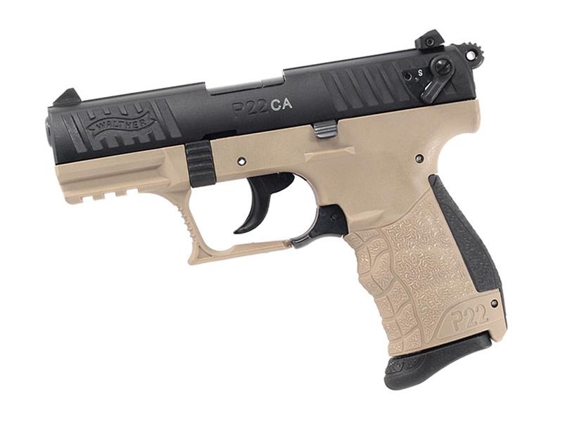 Walther Arms P22 22LR 3.4' Black/FDE CA