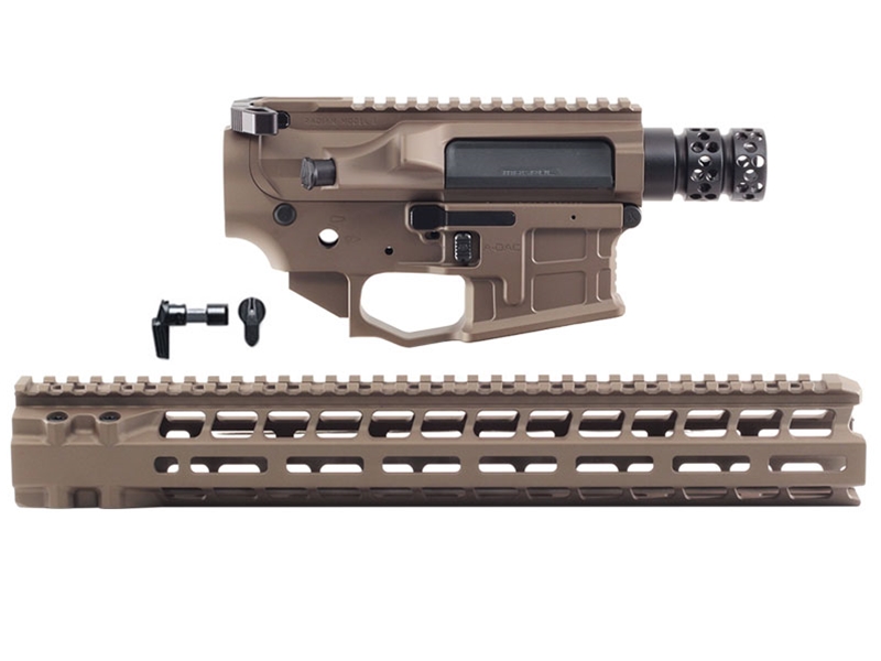 Radian Weapons Receiver Builder Kit w/ 14' Hand Guard, Radian Brown