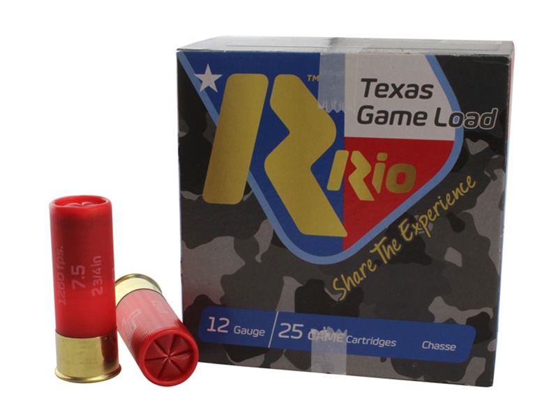Rio Texas Game Load 12GA 2 3/4' 7.5 Shot 25rd