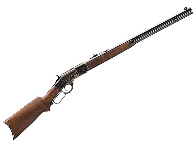 Winchester 1873 Sporter Octagon Curved Grip Rifle .357 Mag/.38 Spl 24' 14rd, Color Case Hardened