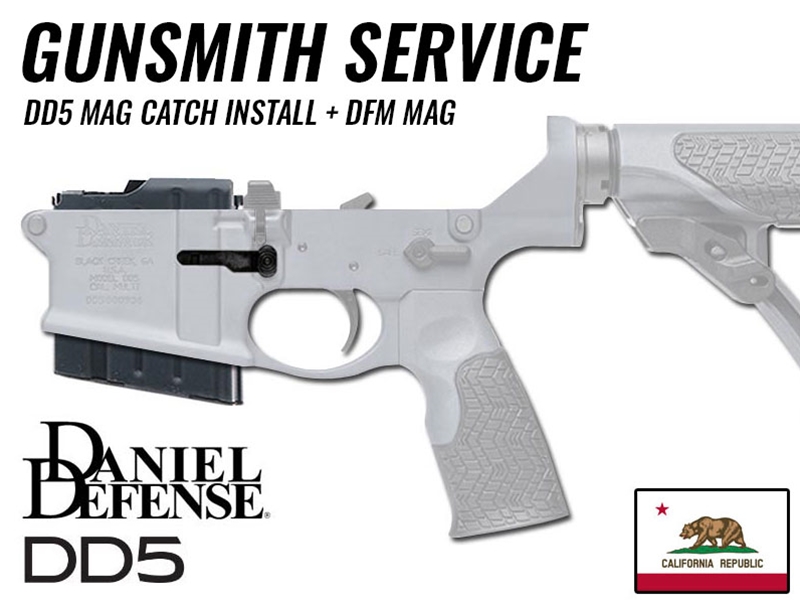 Gunsmith Install Daniel Defense DD5 Mag Catch/DFM w/ Return Shipping