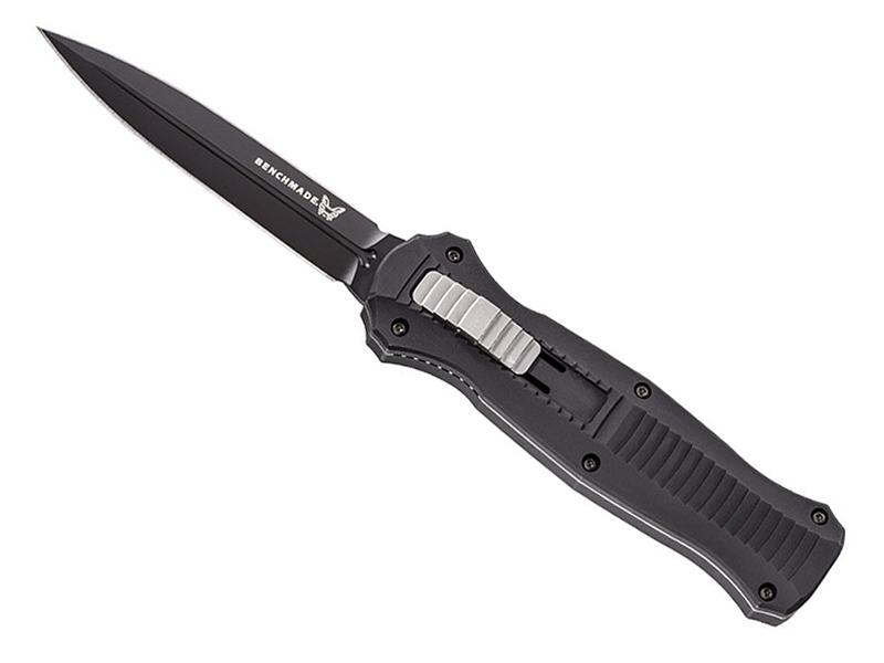 Benchmade Infidel 3.95' OTF Knife, Black/Black Aluminum