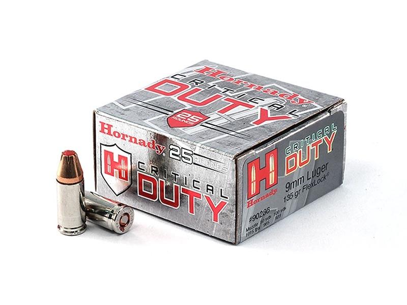 Hornady Critical Duty 9mm 135gr FlexLock 25rd