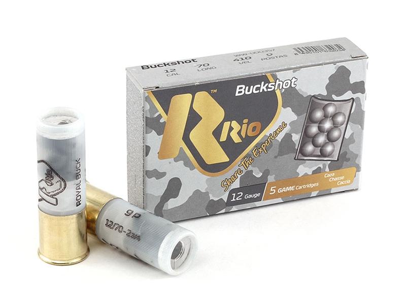 Rio Ammo 12GA Buckshot 2 3/4' 00 Shot 5rds