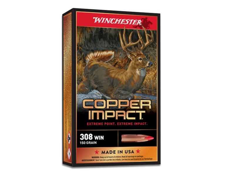 Winchester Copper Impact .308WIN 150gr Extreme Point Copper, Lead Free 20rd