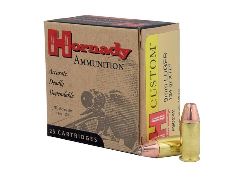 Hornady Custom 9mm 124gr XTP 25rd