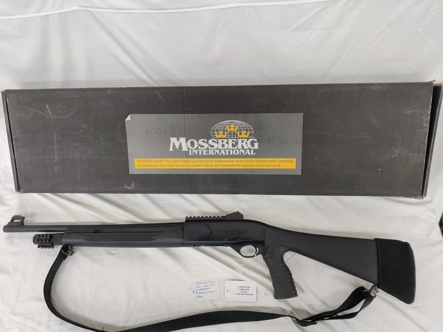 MOSSBERG SA-20 TACTICAL W/PISTOL GRIP, ORIGINAL BOX, SLING, GHOST SIGHT