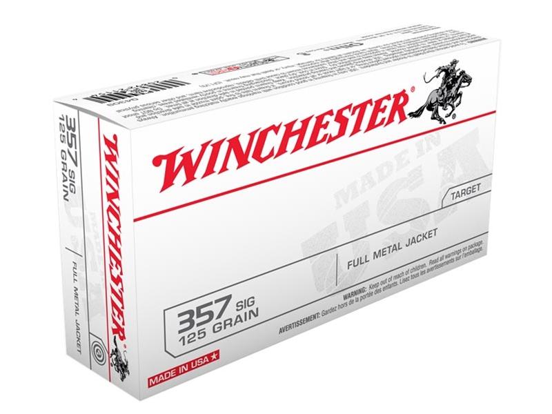 Winchester USA .357 Sig 125gr FMJ 50rd
