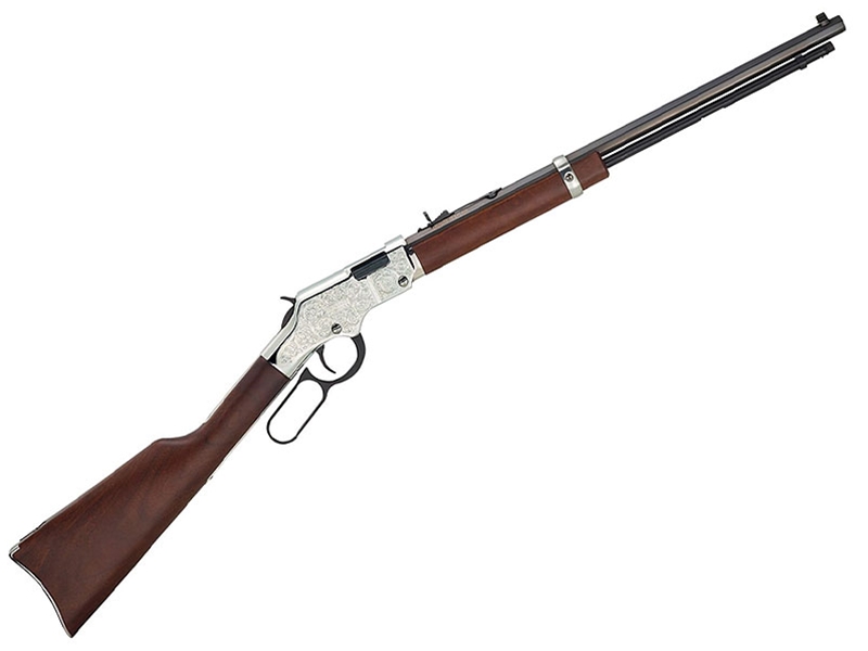 Henry Silver Eagle 22LR 20' Engraved Nickel Rifle