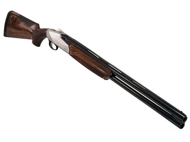 Benelli 828U Field O/U 12GA Shotgun - Engraved Nickel 28'