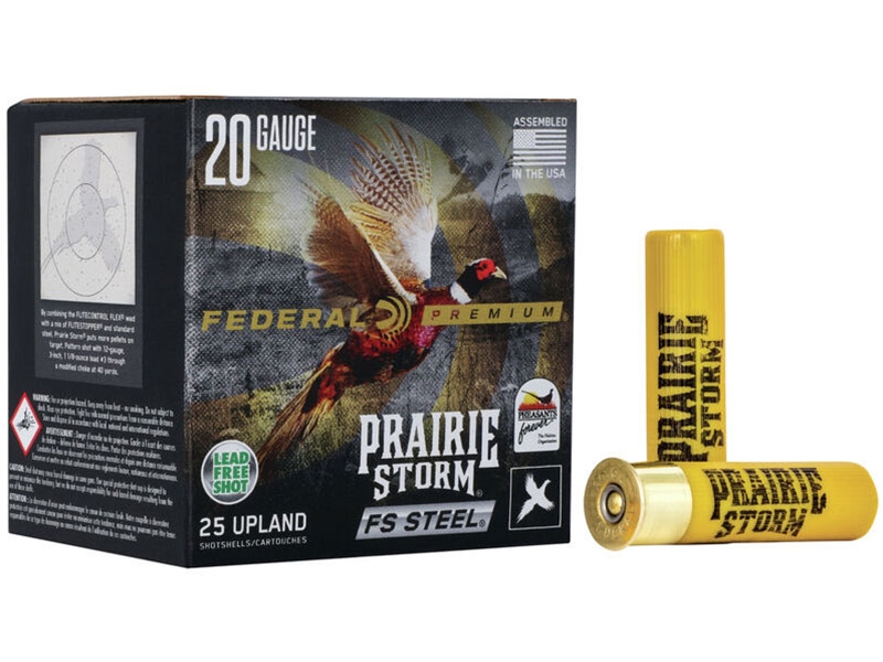 Federal Prairie Storm 20GA 3' #4 Steel Shot 7/8oz 25rd