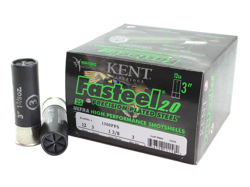 Kent Cartridge Fasteel 2.0 12GA 3' 1 3/8oz #3 Shot 25rd