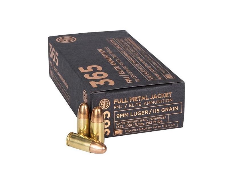 Sig Sauer Elite Ball 365 9mm 115gr FMJ 50rd
