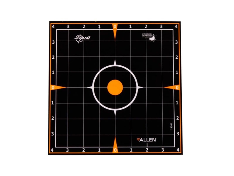 Allen EZ Aim 8x8 Adhesive Splash Sight In Target, 6 Pack