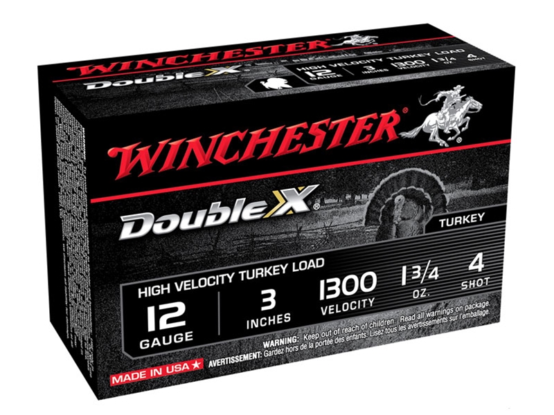 Winchester Double X 12GA 3' 4 Shot Turkey Load 10rd