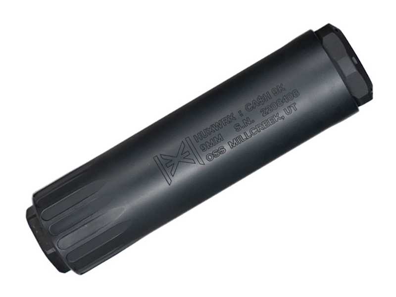 HuxWrx Cash 9K 9mm Suppressor, Black