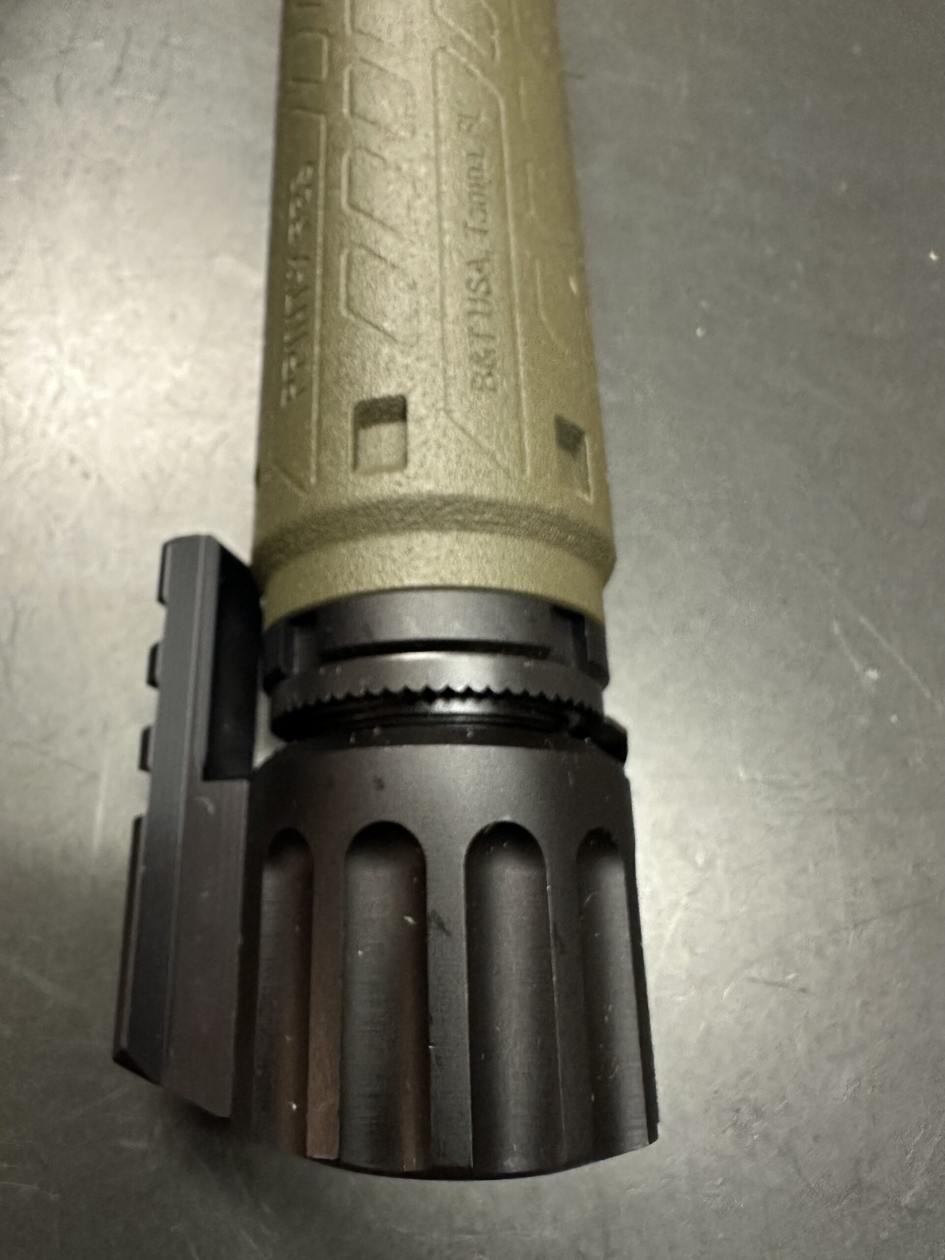 B&T MP9 / TP9 RBS Print-X Titanium Suppressor in OD Green – SD-TP9/MP9-OD-US