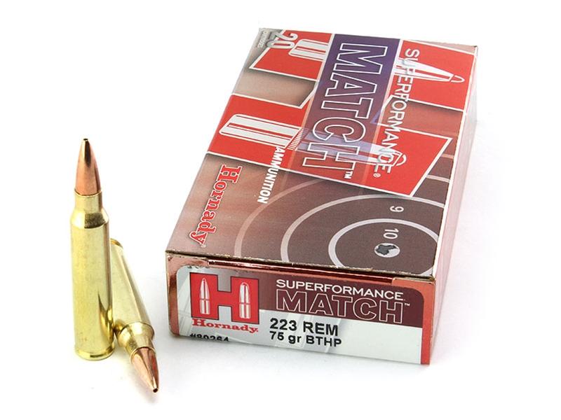 Hornady Superformance Match .223Rem 75gr BTHP 20rd