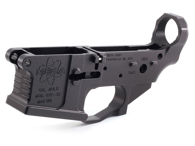 MEGA AR15 Billet GTR-3H Ambi Lower Receiver