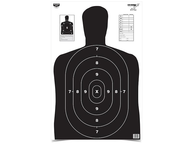 Birchwood Casey Eze-Scorer 23'x35' BC-27 Black Paper Target, 1pk