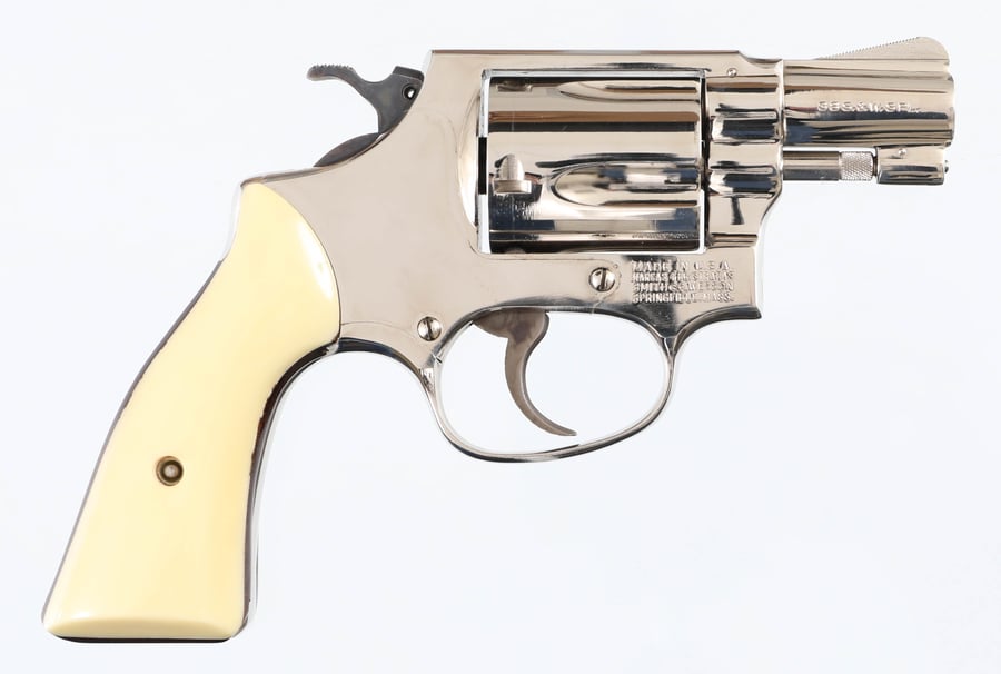 SMITH & WESSON MODEL 36 NO DASH NICKEL EXCELLENT CONDITION