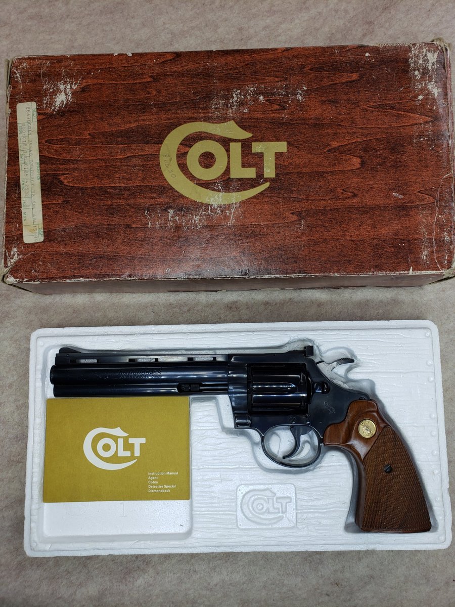 COLT DIAMONDBACK ORIGINAL BOX & PAPERS 1981 YEAR MODEL