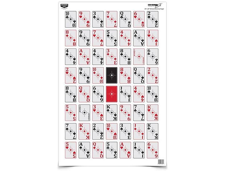 Birchwood Casey Eze-Scorer 23'x35' 52 Card Shoot Up Paper Target, 1pk