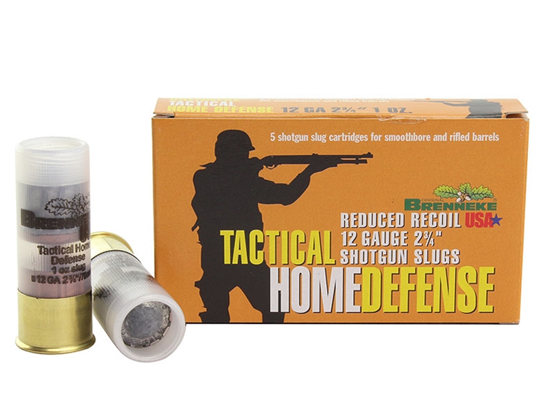 Brenneke Tactical Home Defense 12GA 2.75' 1oz Reduced Recoil Slug 5rd