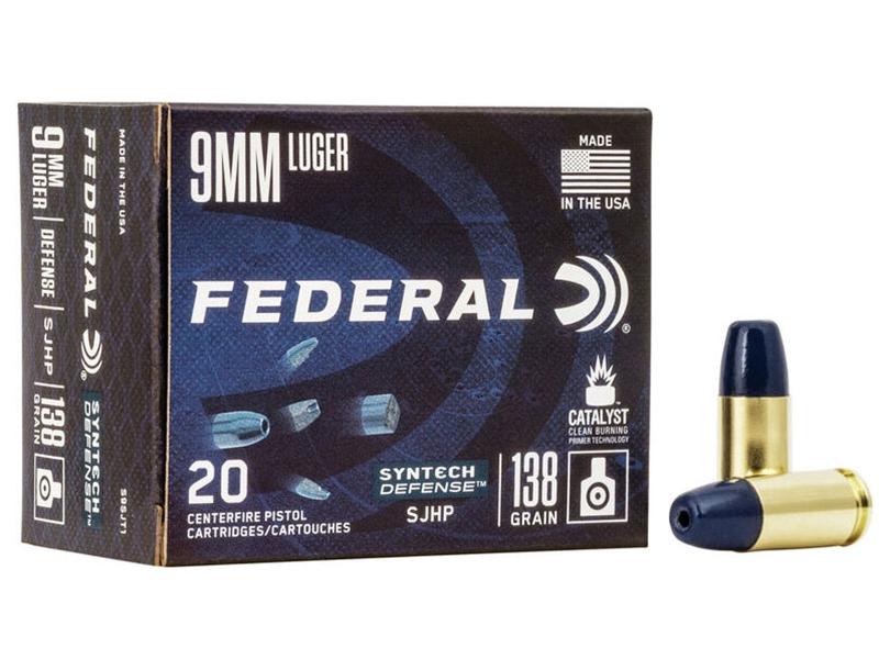 Federal American Eagle Syntech 9mm 138gr SJHP 50rd