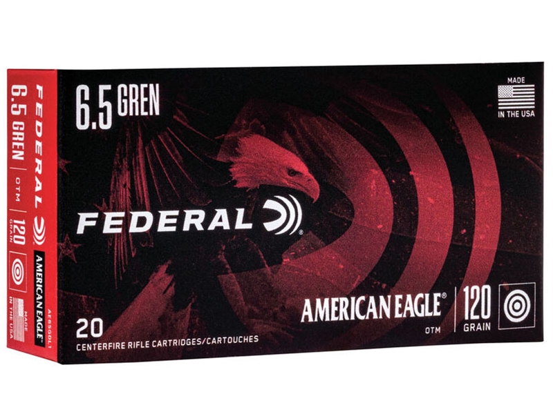 Federal American Eagle 6.5 Grendel 120gr OTM 20rd